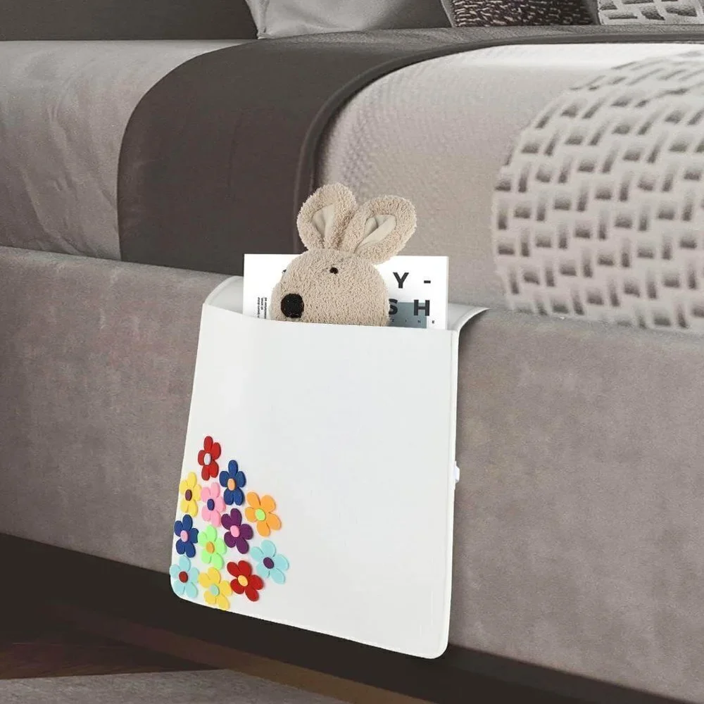 Bedside Caddy for Bed Organizer, Large - White - BRAND NEW